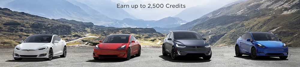 Earn Credit with Tesla cars referrals