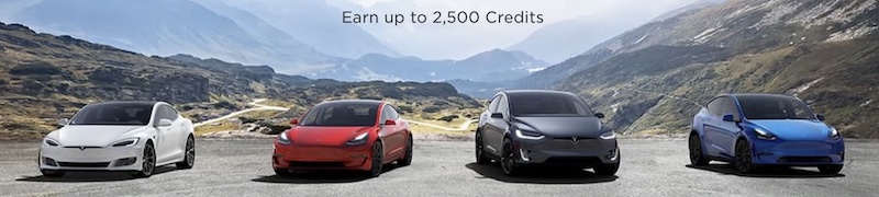 earn credits on Tesla cars  referrals