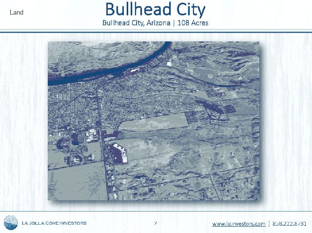 108 Acres in Central Bullhead City, AZ - 404 lots.